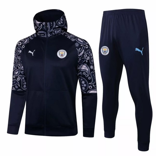 Sweat Shirt Capuche Manchester City 2021 2022 Bleu Marine
